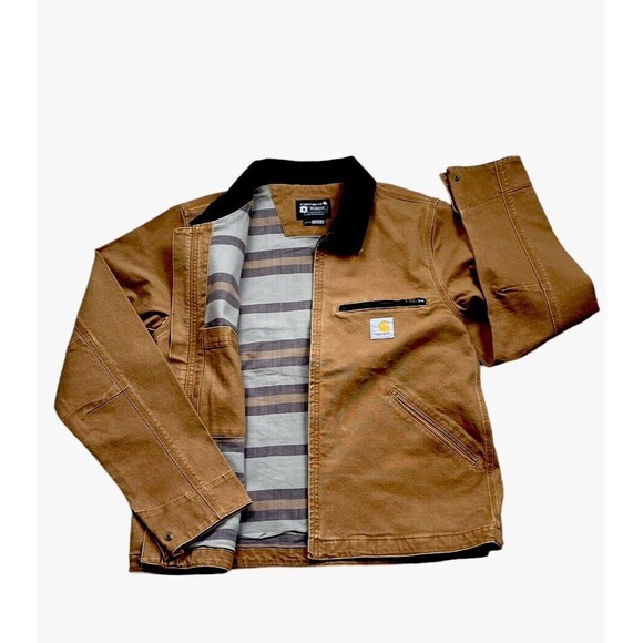 Rare Sample Carhartt Detroit Jacket 2024 Lined Relaxed Fit Mens M 0J6234… - Picture 4 of 16